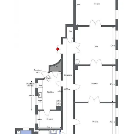 165 Sqm 5 Min To Karl Johan Sleeps 10 3br Apartment *
